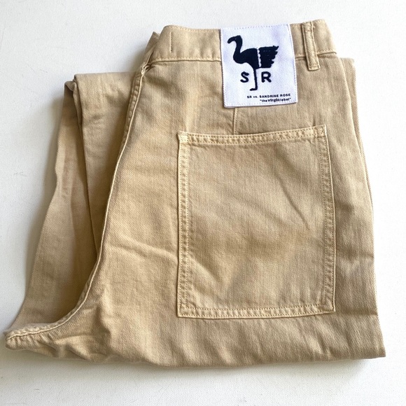 Free People x Sandrine Rose Virgin Label Cargo Pants in Sunflower, Size 28, NWT - Picture 6 of 10